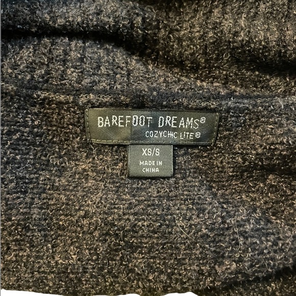 Barefoot Dreams Cozychic Lite Fuzzy Open Front Circle Cardigan - Picture 4 of 5